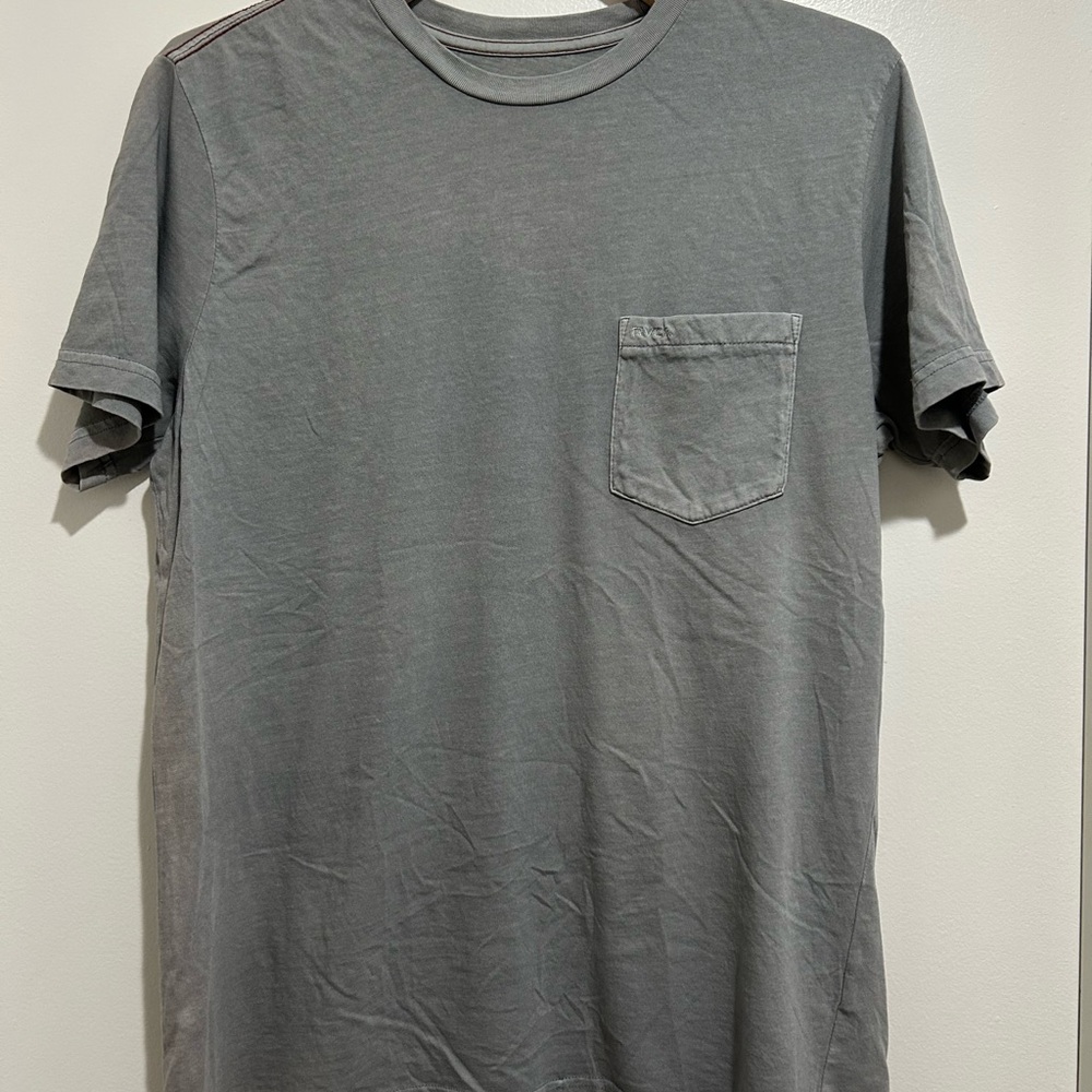 RVCA Charcoal Short Sleeve Tee with Pocket